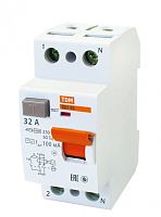 Выключатель дифференциальный (УЗО) ВД1-63 2п 32А 100мА тип AC | код. SQ0203-0009 | TDM